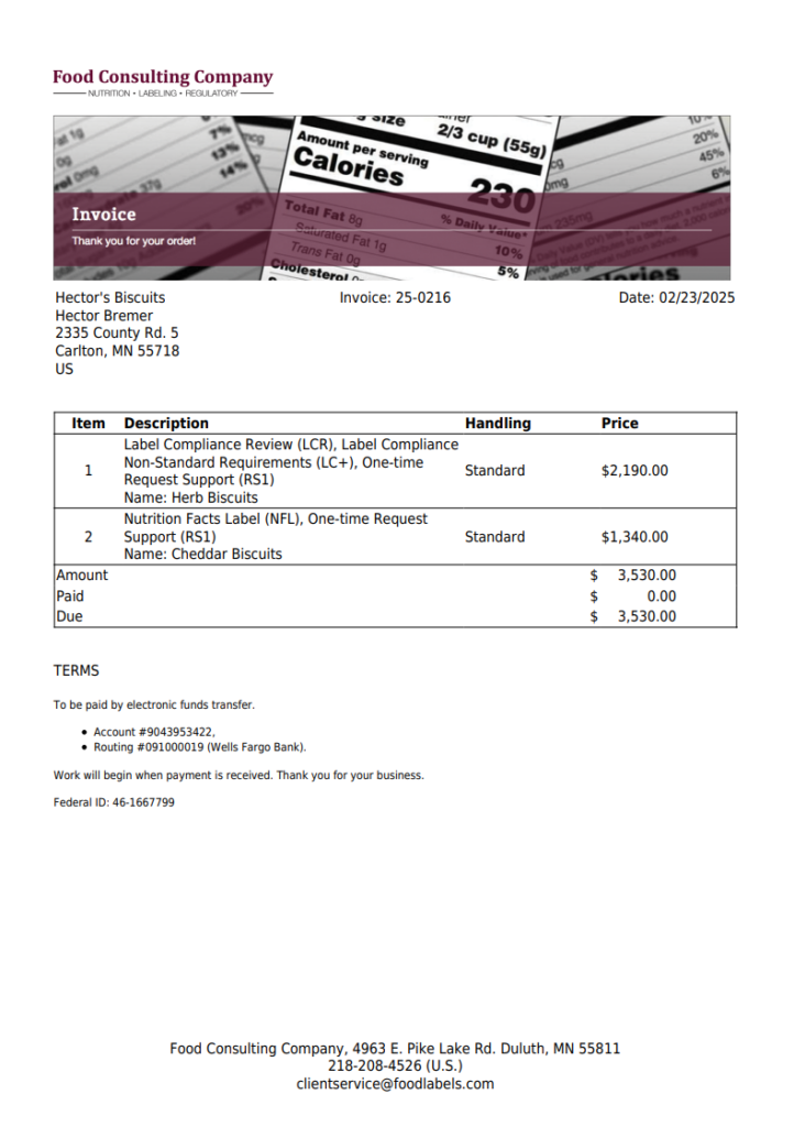 Auto-Generated Invoices for FCC